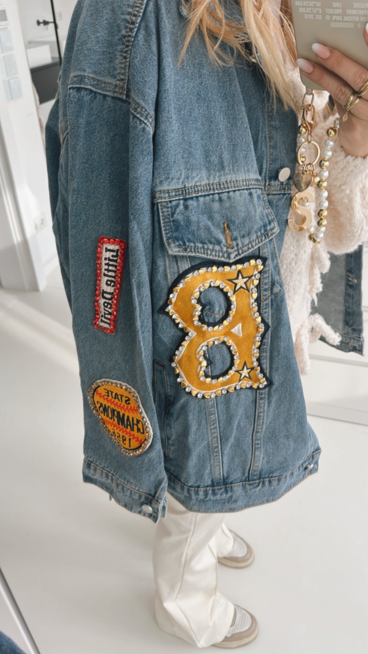 Jeans Jacke Patches