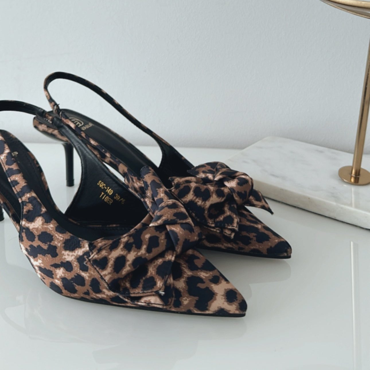 Sling Pumps mit Schleife