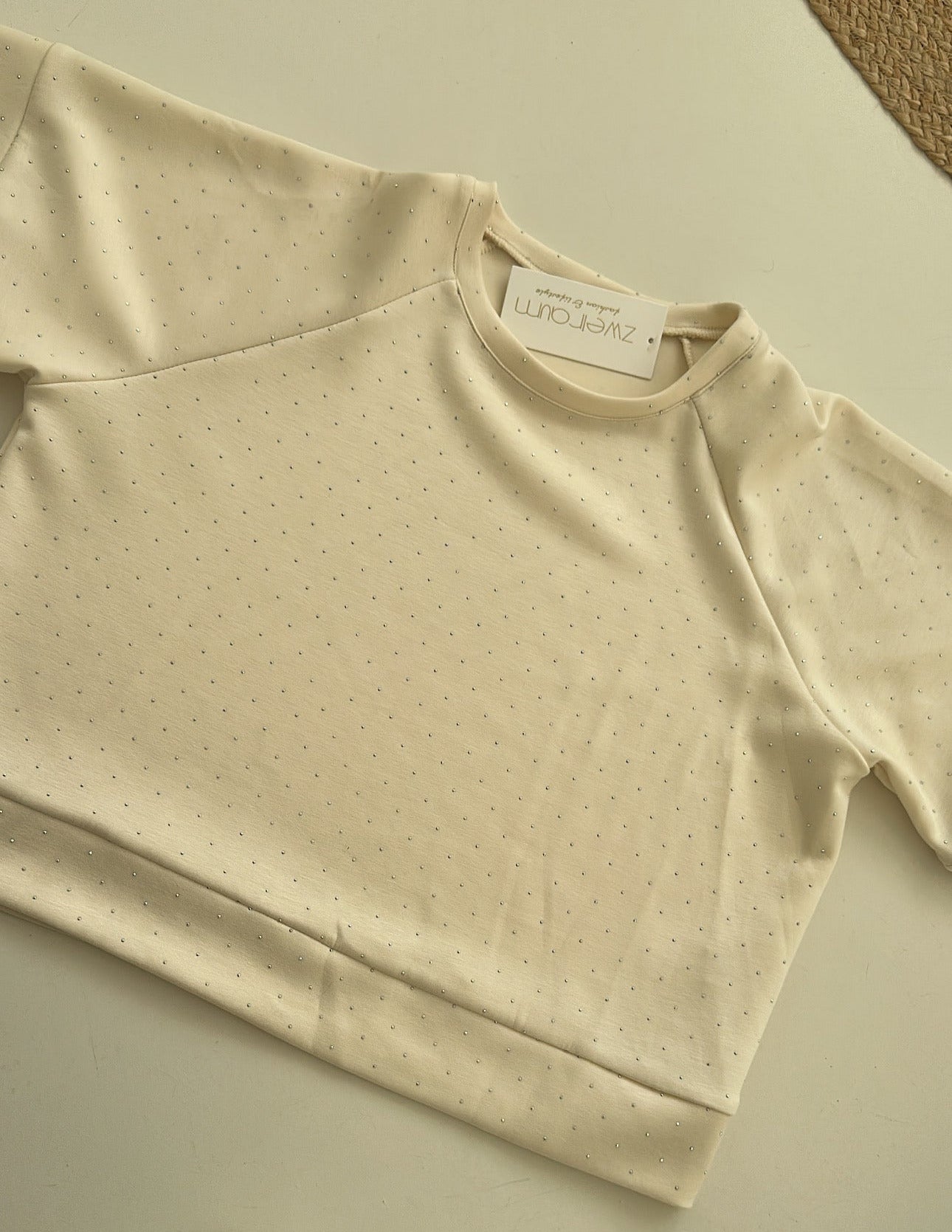 Oversize Sweater T-Shirt Strass