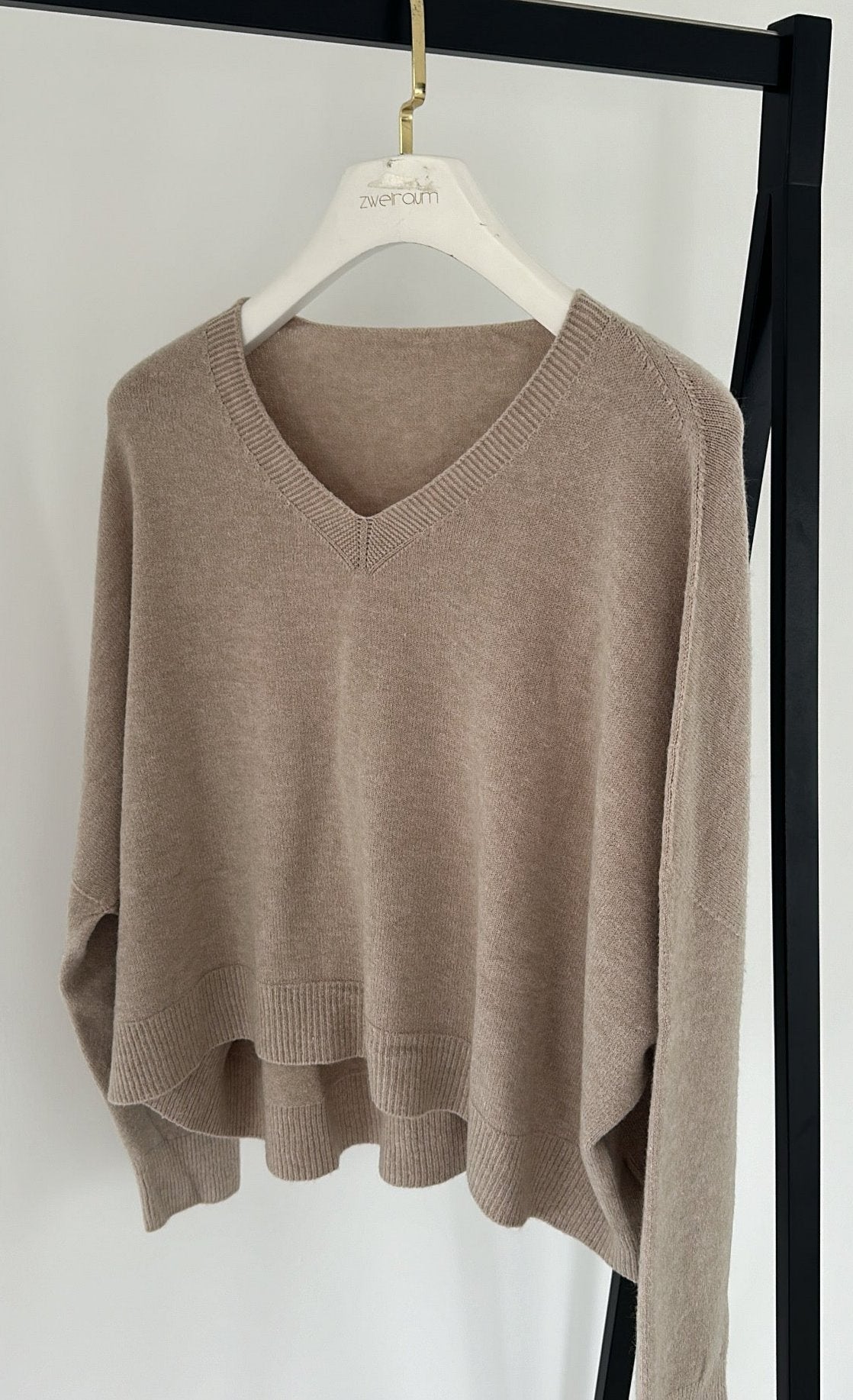 Midi Thin Pulli V-Neck