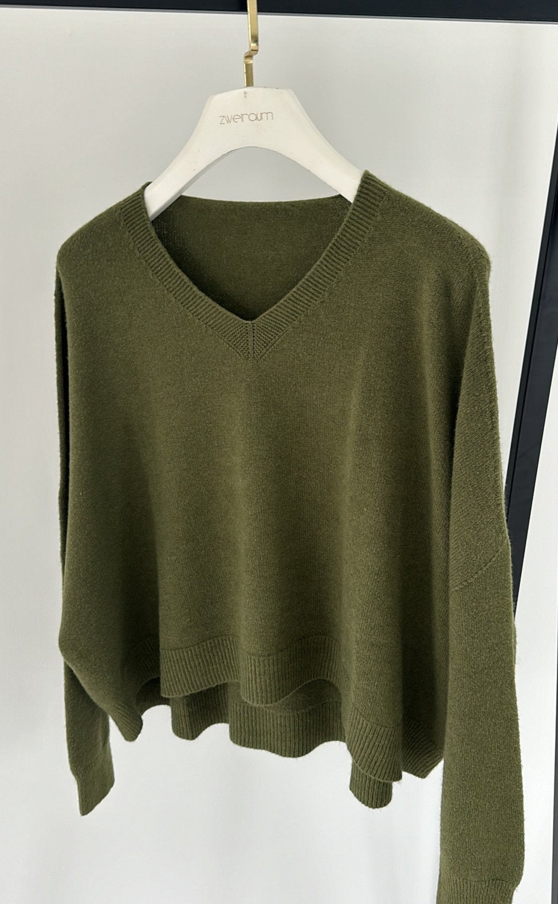 Midi Thin Pulli V-Neck