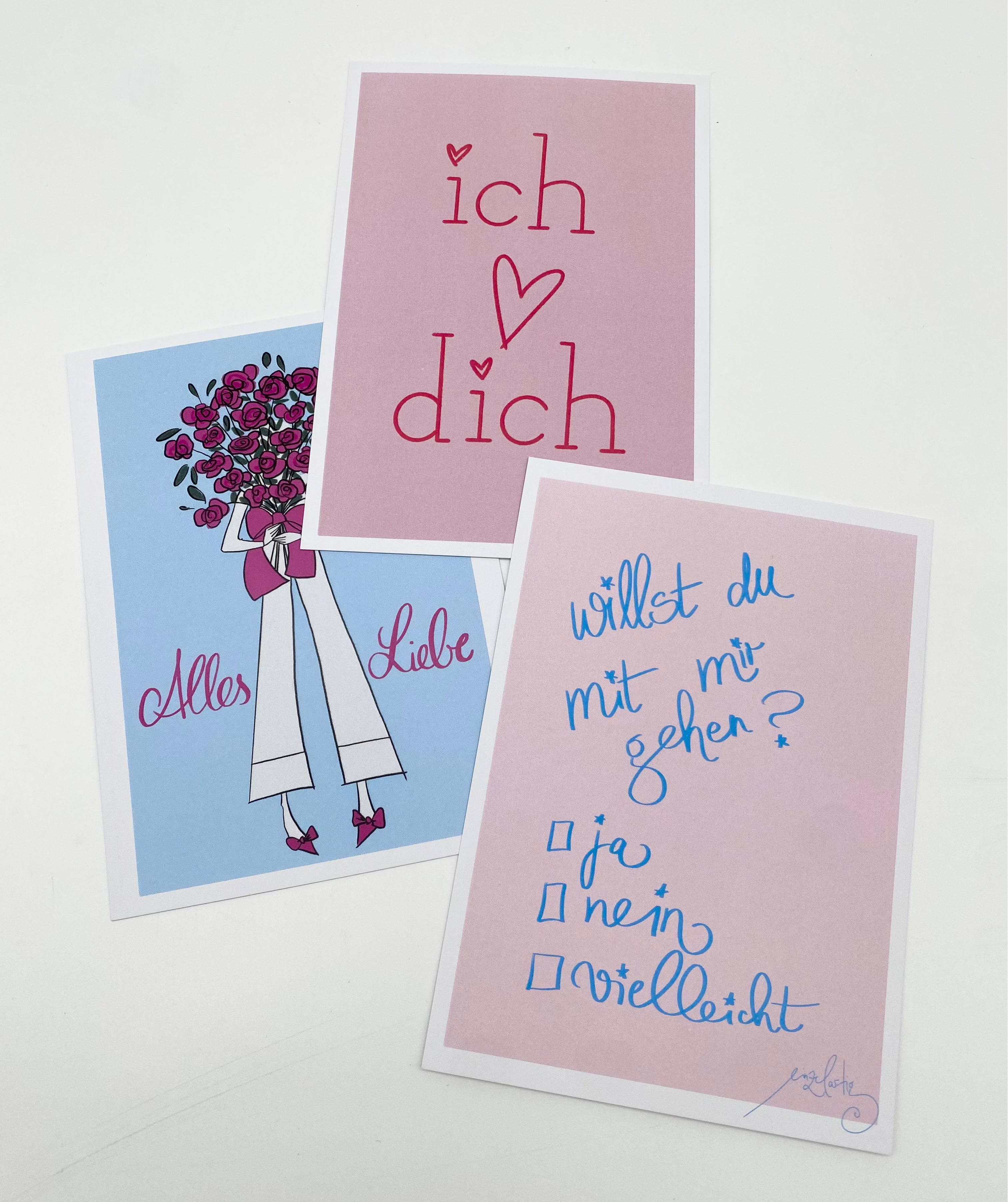 Postkarte Alles Liebe