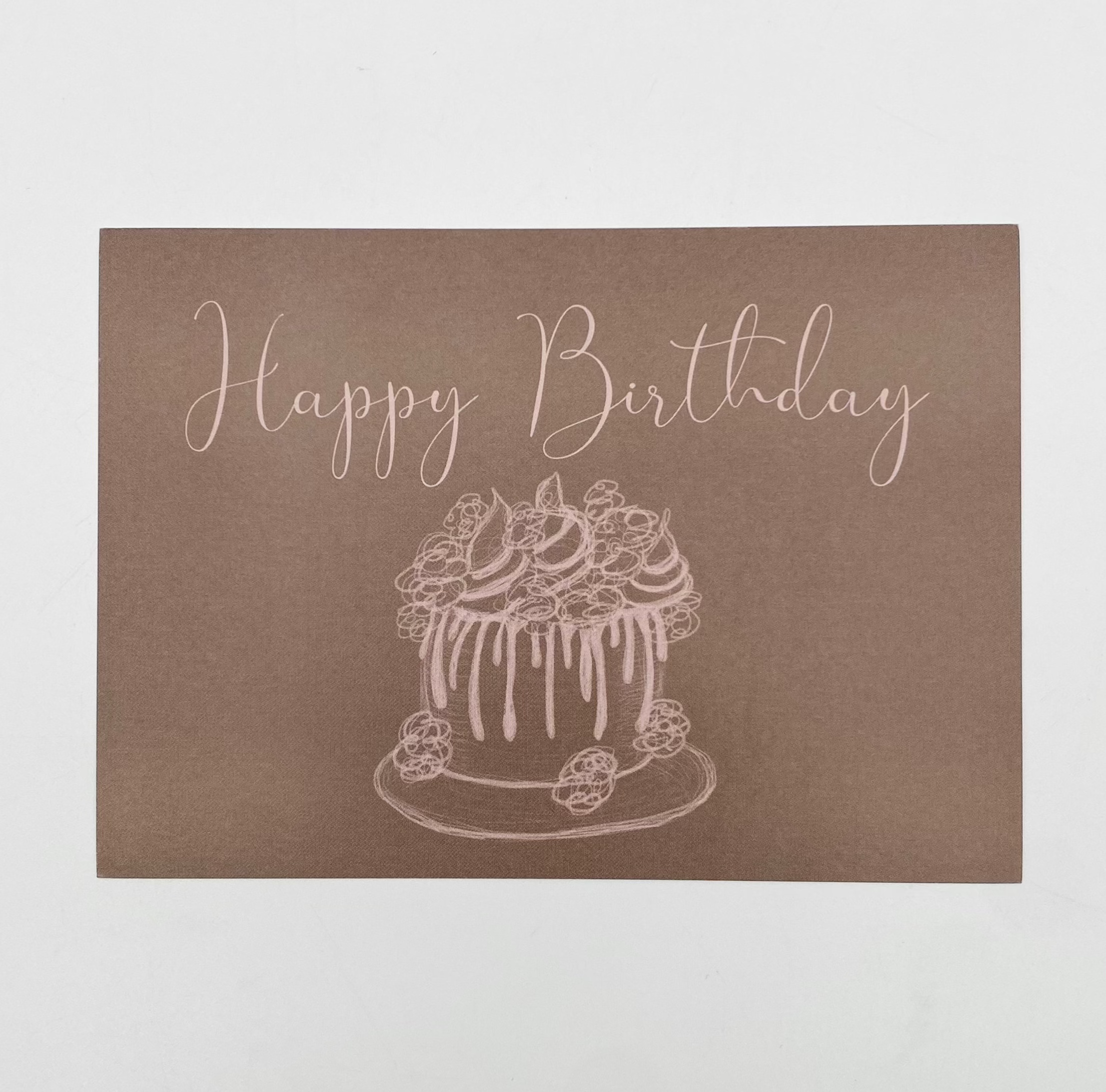 Postkarte laKiwi - Happy Birthday Torte