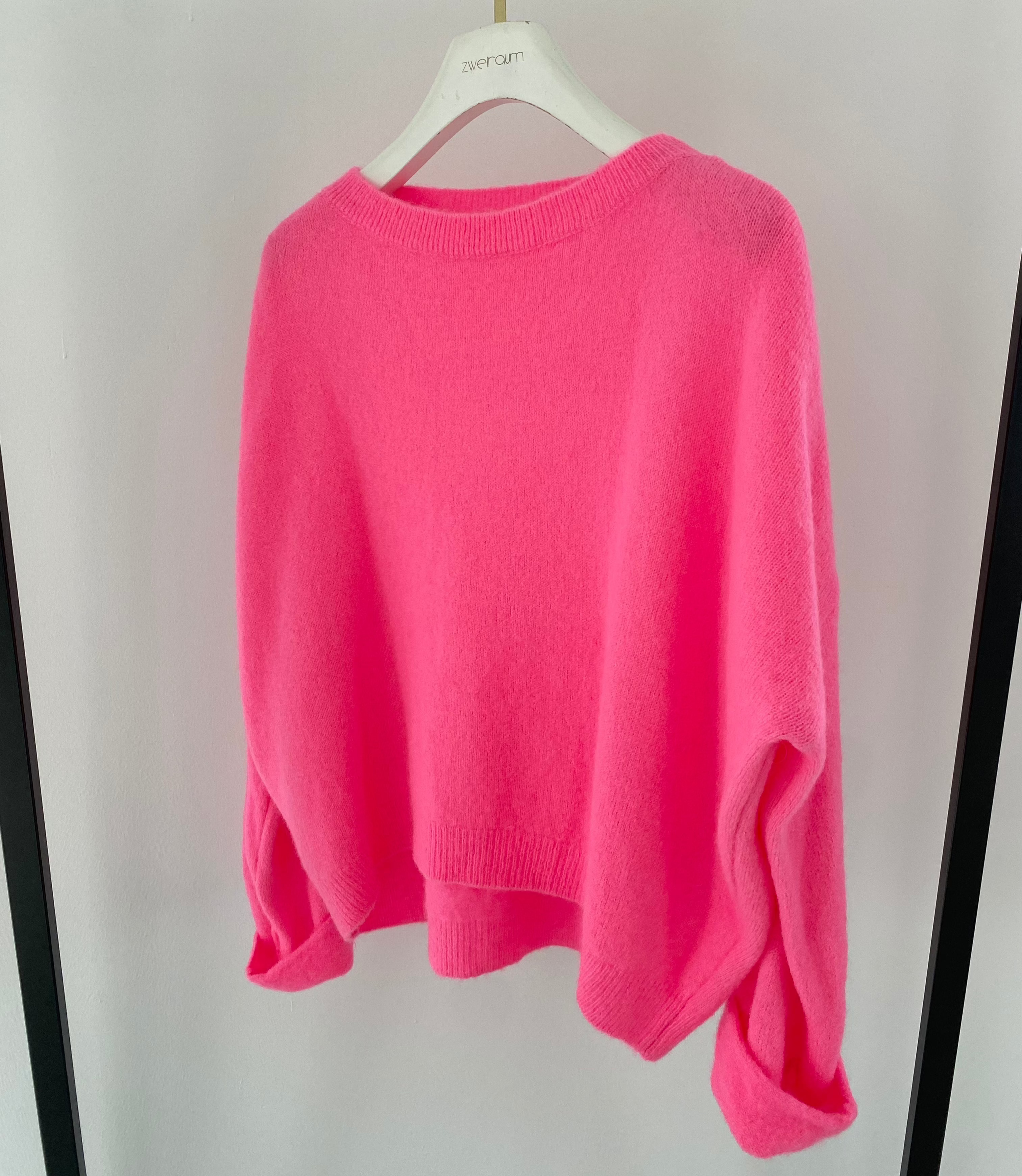 Midi Pulli Roundneck mit Umschlagarm