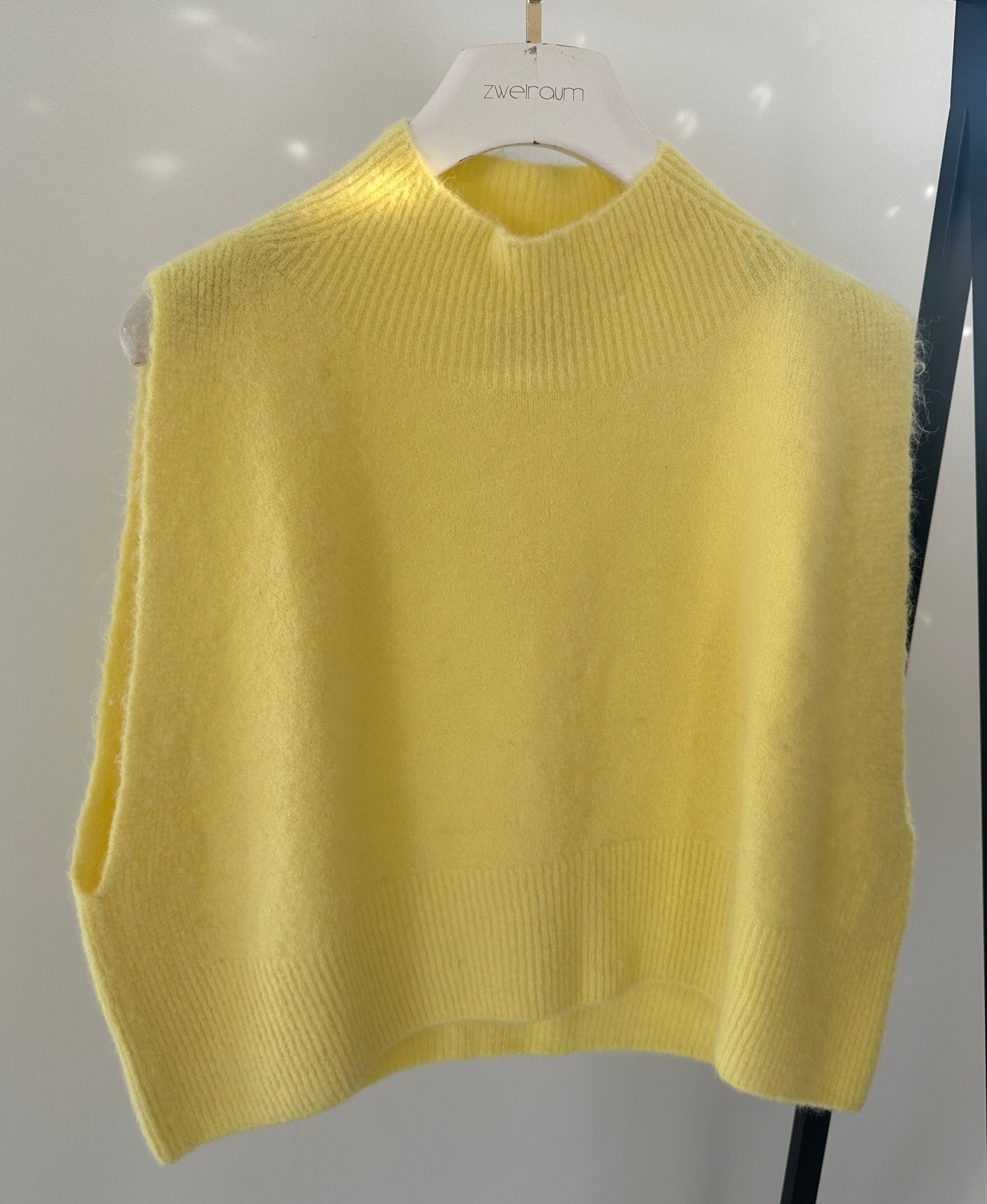 Kuschel Cropped Pullunder Turtleneck