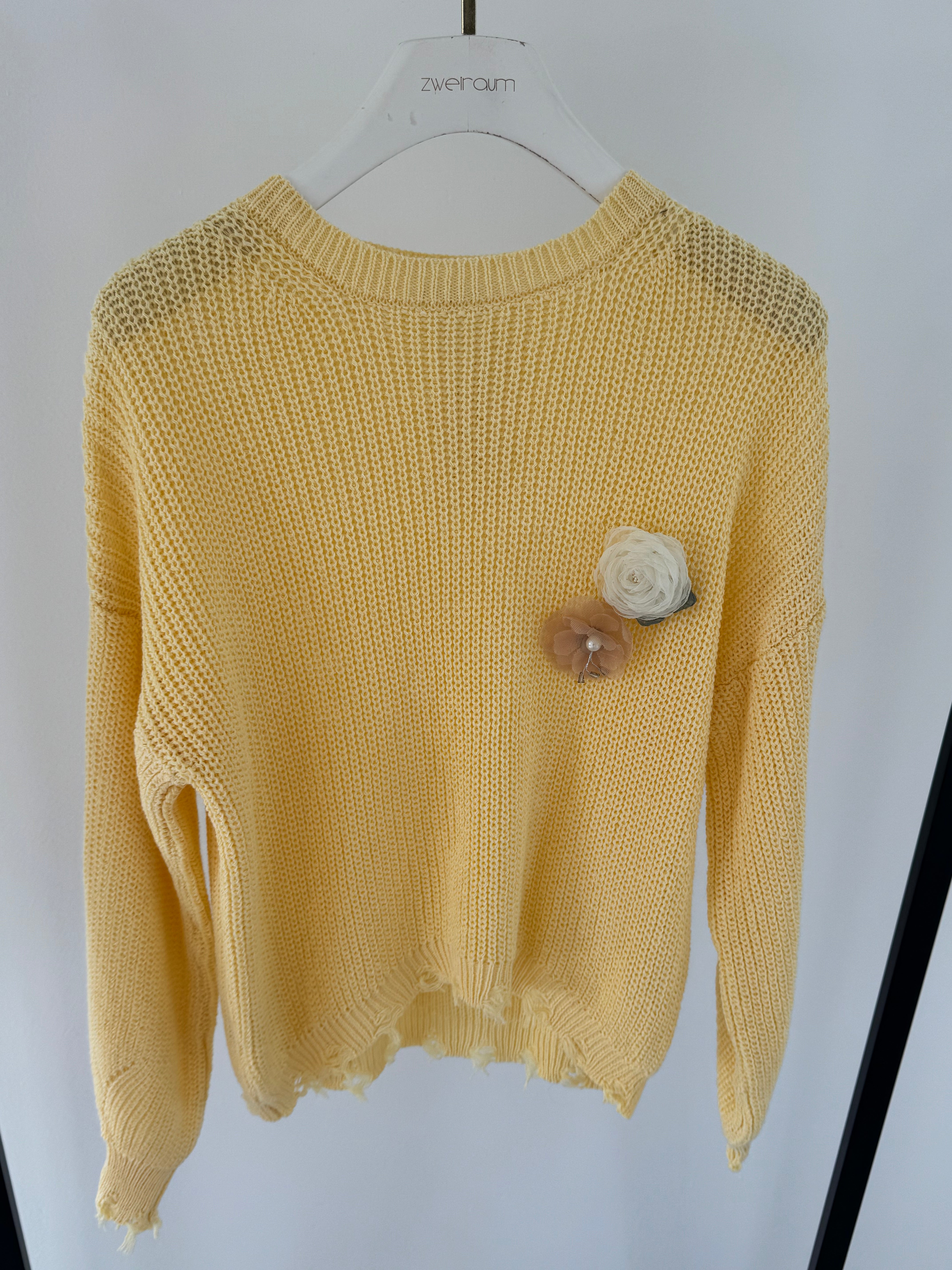 Grobstrick Midi Pulli Pin Lover/Used Look